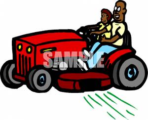 300x243 Royalty Free Clipart Image An African American Man And His Son