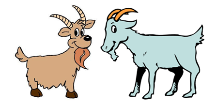448x217 Goat Clipart Middle