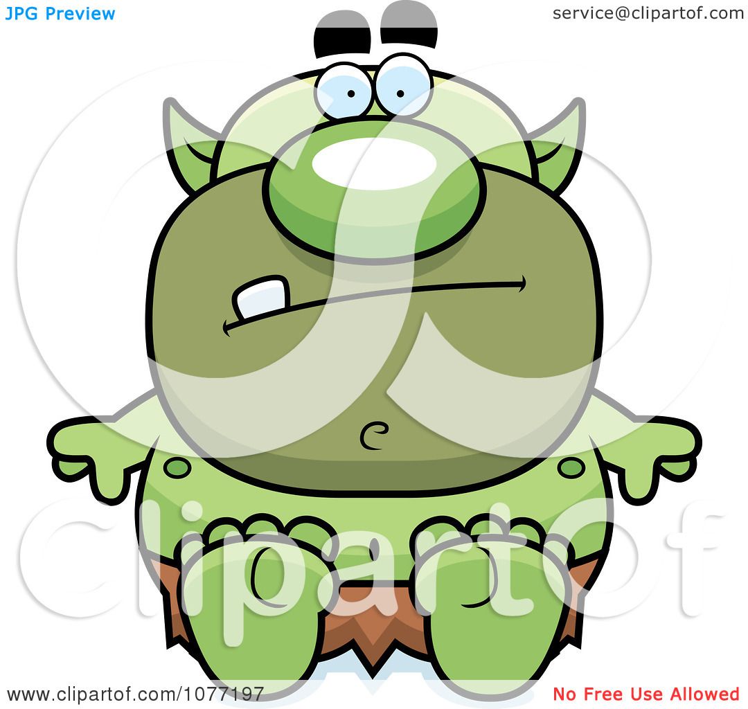 1080x1024 Clipart Sitting Goblin