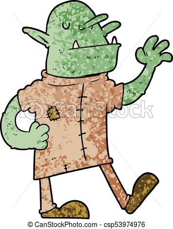 355x470 Cartoon Goblin Vectors Illustration