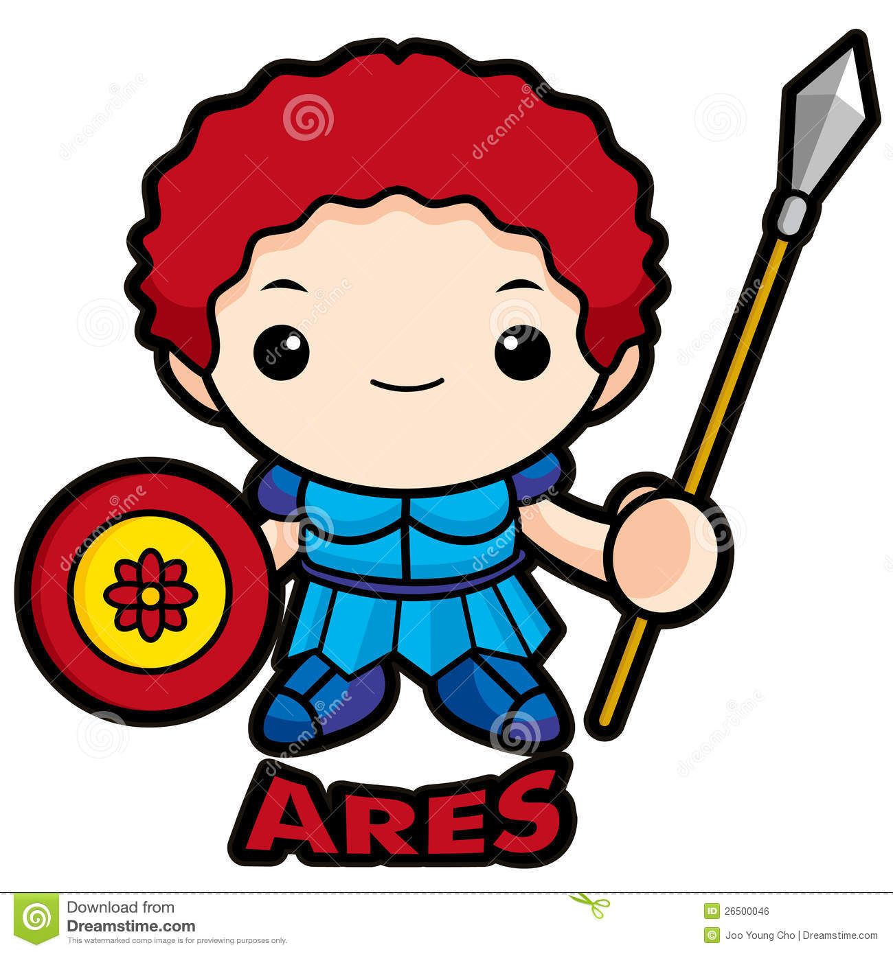 1300x1390 God Of War Ares Royalty Free Stock Image
