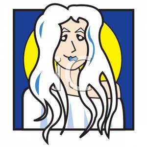 300x300 A Colorful Cartoon Of A Moon Goddess