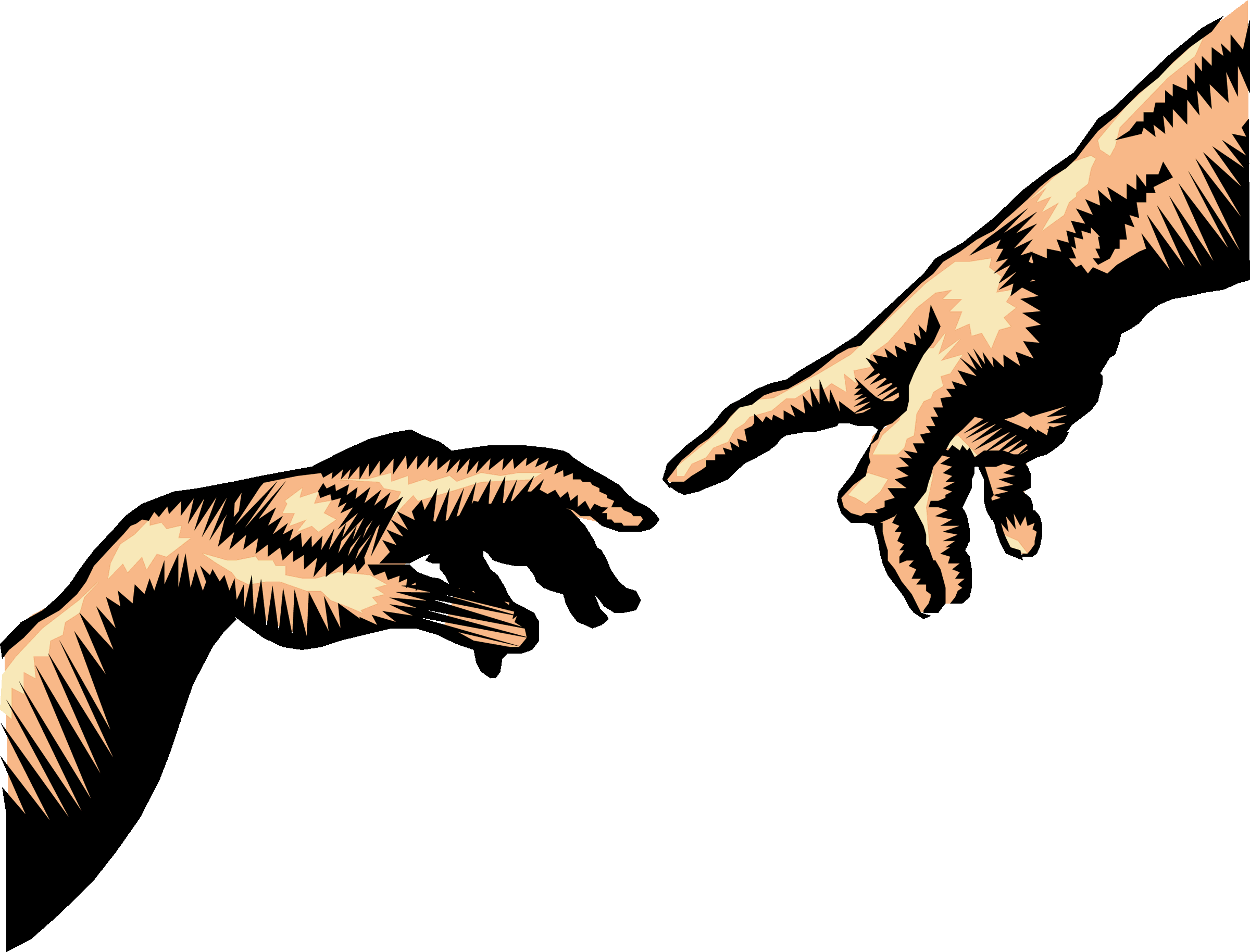 2400x1828 Hand Of God Clipart