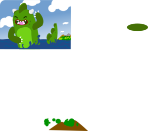 299x264 Godzilla Emerging From Sea Clip Art