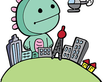 340x270 Godzilla Svg File Etsy