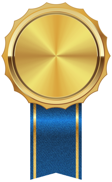 369x600 Gold Medal With Blue Ribbon Png Clipart Image Imprimibles