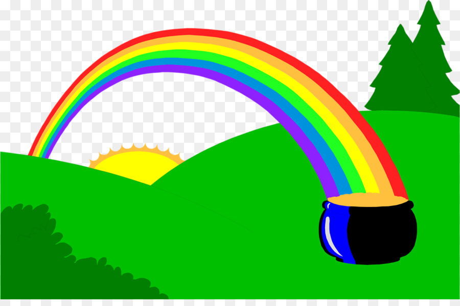 900x600 Rainbow Gold Leprechaun Clip Art