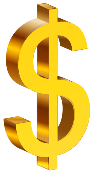 324x600 Transparent Gold Dollar Png Clipart Clip Art Three