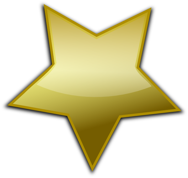 600x568 Gold Star Clipart Gold Star Clip Art
