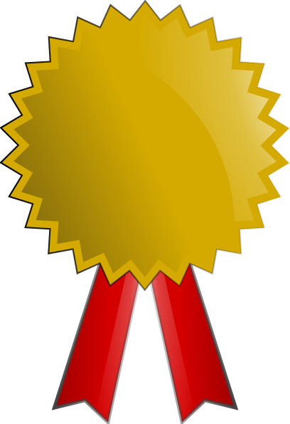 408x595 Clip Art Gold Medal