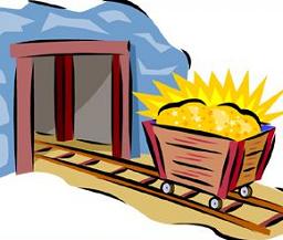256x217 Free Gold Mine Clipart