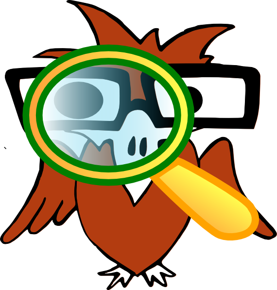 570x597 Golden Eagle With Magnifying Glass Clip Art