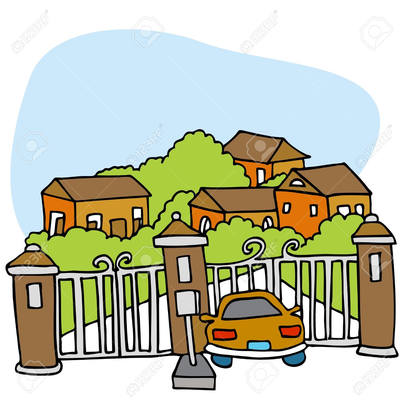 1300x1300 Clip Art Clip Art Of Gate