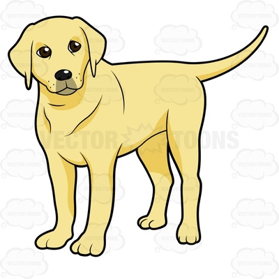 400x400 Golden Retriever Sitting Clipart