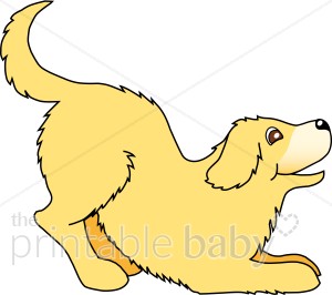 300x266 Golden Retriever Puppy Clipart Pet Clipart