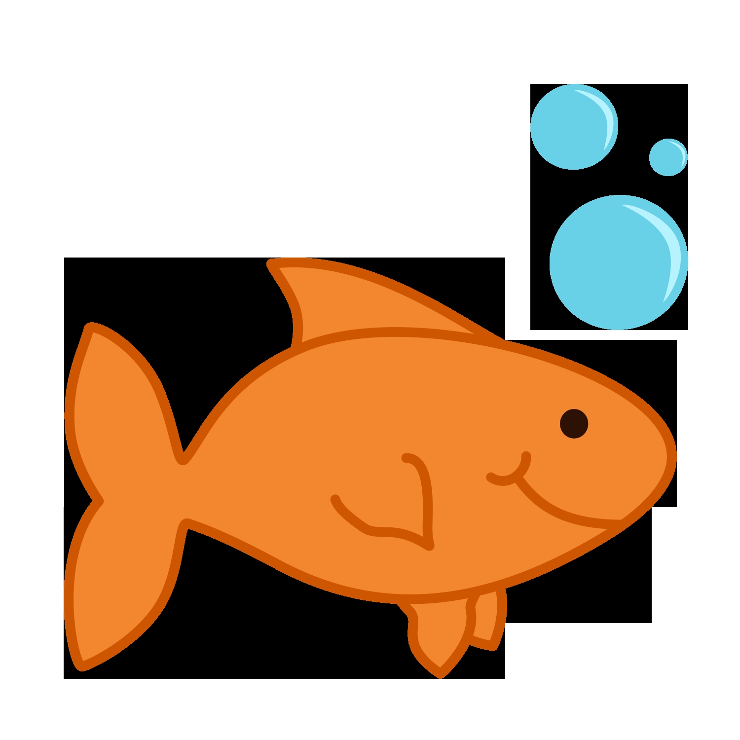 1500x1500 Unique Goldfish Clipart Design