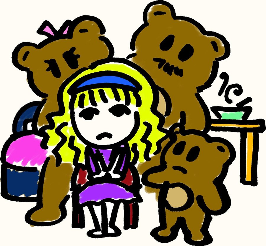 900x832 Cartoon Goldilocks And The Three Bears Clipart Cliparthut