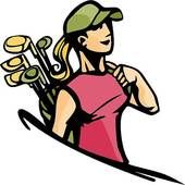170x170 Vintage Lady Golfer Clip Art Golf