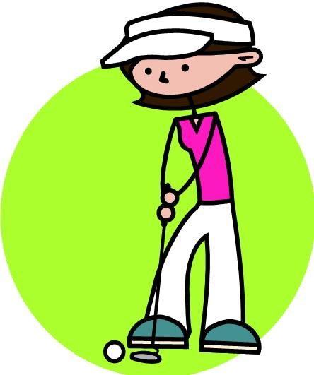 444x531 Ladies Golf Clipart
