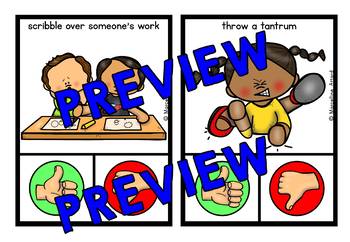 350x242 Good Choices Vs Bad Choices Clip Cards (Back To School Activity Prek)