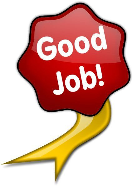 426x600 Free Clipart For Good Job