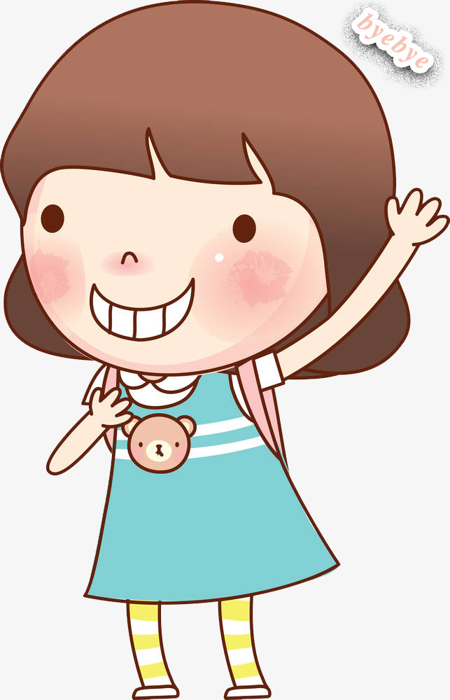 643x1000 Wave Goodbye, Cartoon Girl, Cartoon Girl, Wave Goodbye, Bye Png