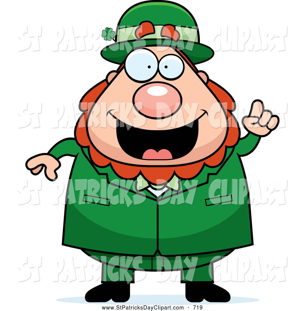 1024x1044 Clip Art Of A Goofy Excited Happy Leprechaun Cartoon Character
