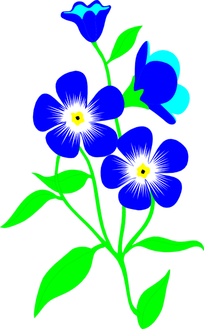 400x645 Flowers Clip Art