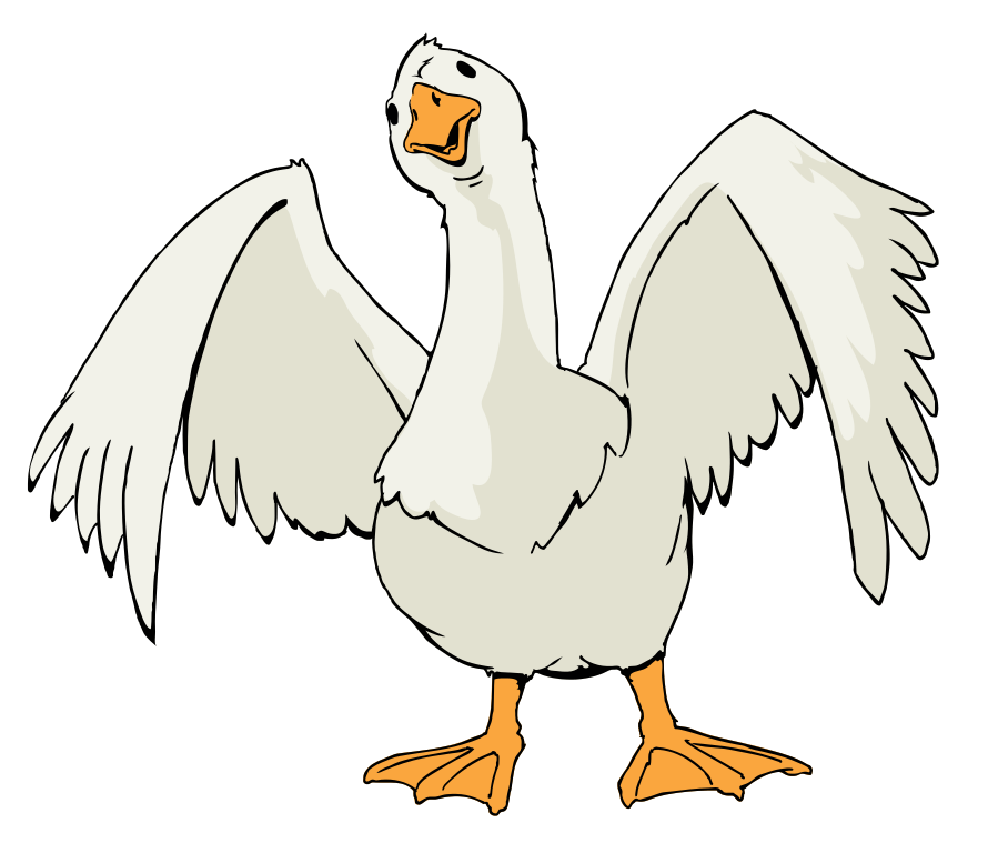 890x768 Goose Clipart