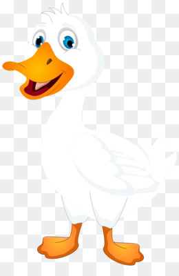 260x400 American Pekin Duck Cartoon Clip Art