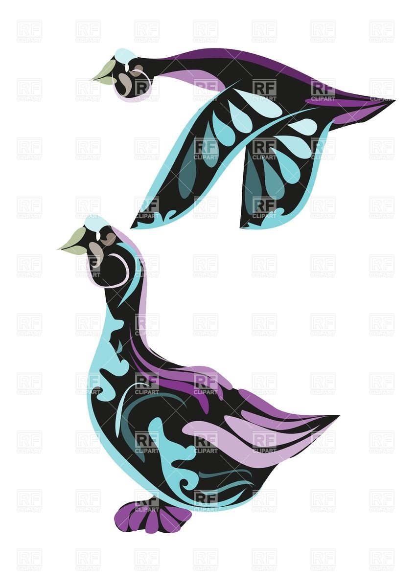 850x1200 Decorative Canada Goose Royalty Free Vector Clip Art Image