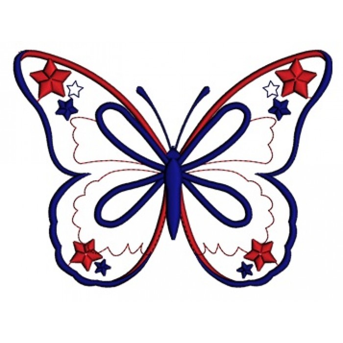 700x700 Butterfly Clipart 4th July