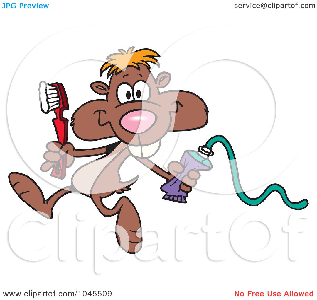 1080x1024 Royalty Free (Rf) Clip Art Illustration Of A Cartoon Dental Gopher