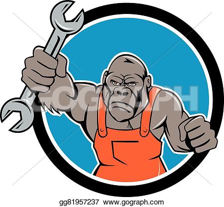 450x416 Hand Clipart Gorilla