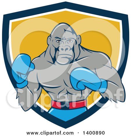 450x470 Clipart Of A Cartoon Happy Gorilla Face