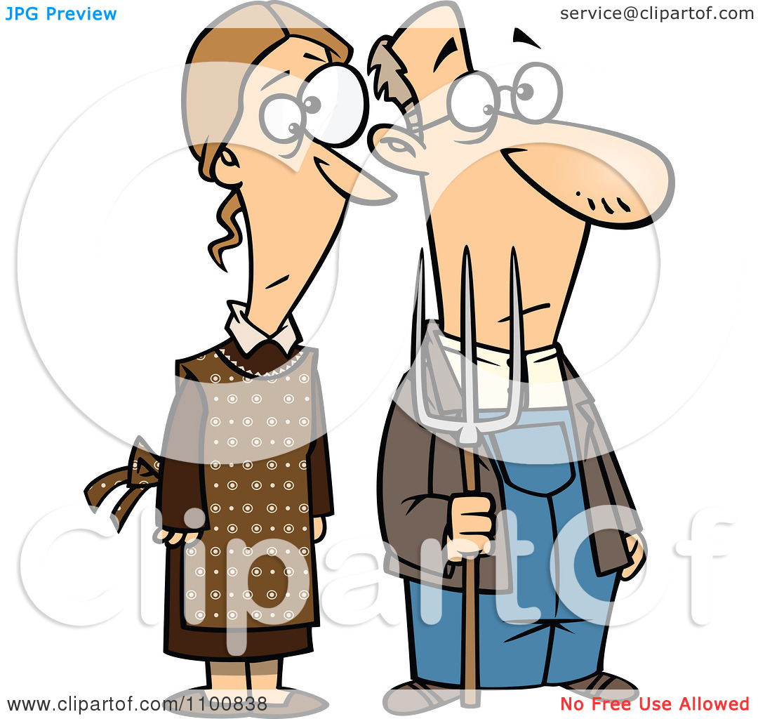 1080x1024 Clipart Gothic Farm Couple Clipart Panda