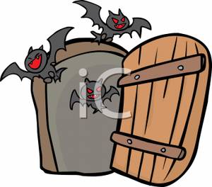 300x264 Gothic Door Cartoon Clipart