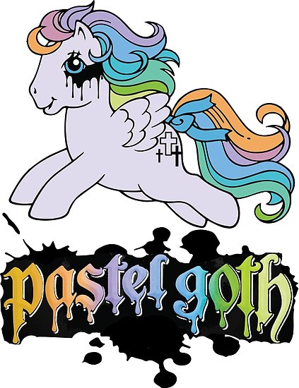 423x550 My Little Pony Pastel Goth Fairy Kei Style Posters By Neonfuture