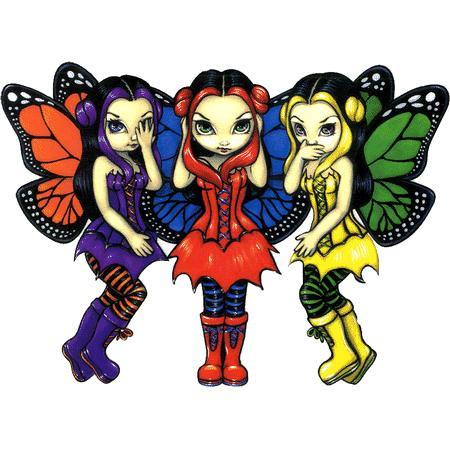 450x450 Three Wise Fairies Gothic Fairy Sticker Cool