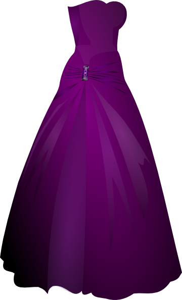 360x594 Purple Gown Clip Art