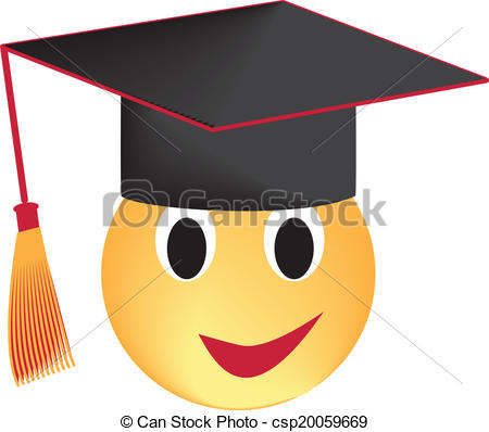 450x398 Graduate. Smile In The Graduation Cap Isolated On White, Clip