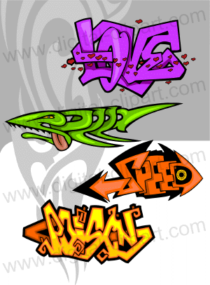 300x406 Graffiti Clipart