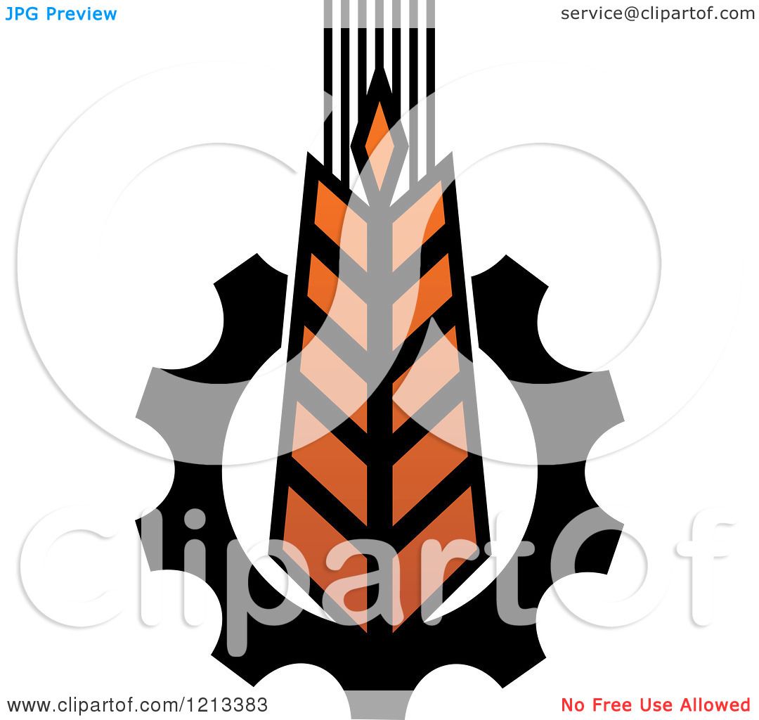 1080x1024 Clipart Of A Whole Grain Wheat And Gear Design 5