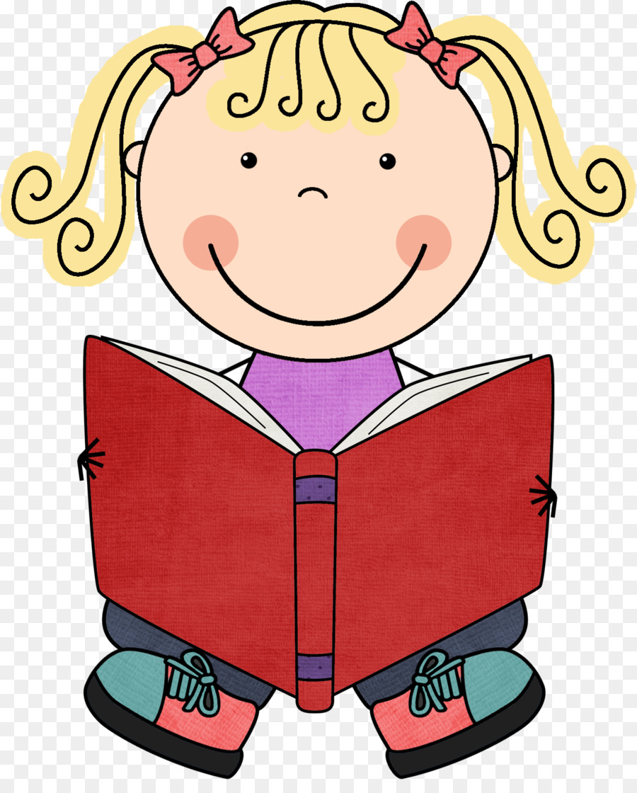 900x1120 Student Independent Reading Clip Art