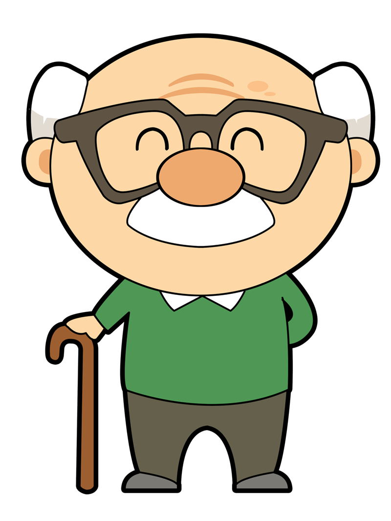800x1067 Cartoon Grandfather Clipart