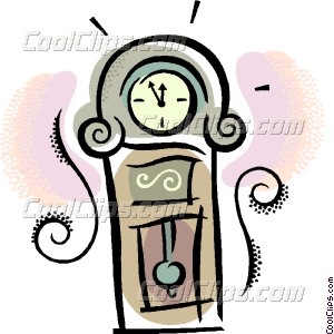 300x300 Grandfather Clock Vector Clip Art