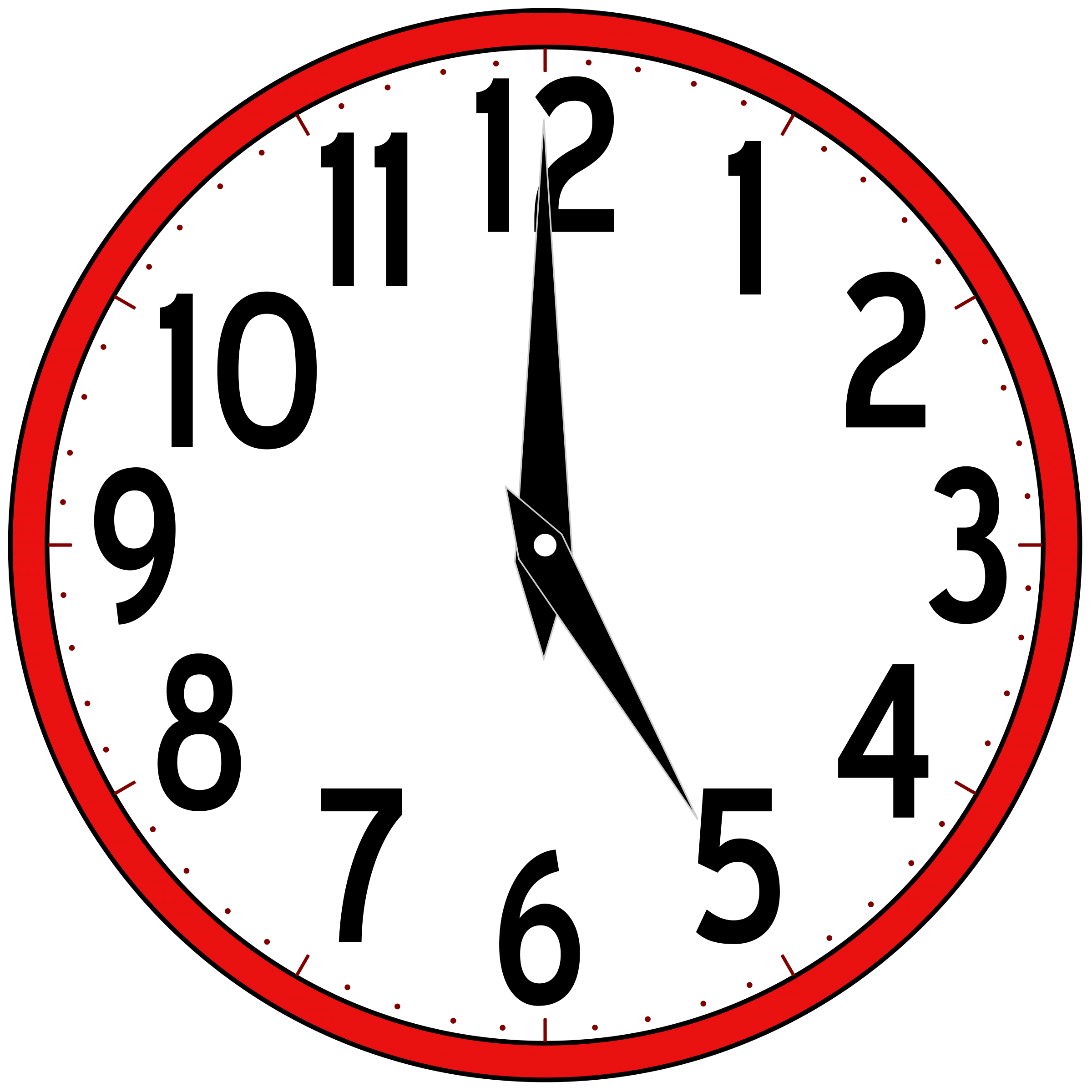 2400x2400 Music Clock Cliparts