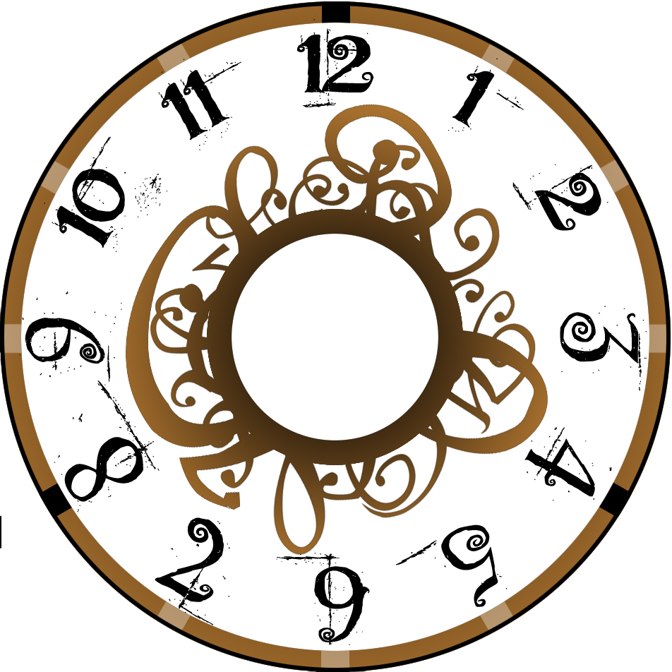 952x952 Clock With No Hands Clipart