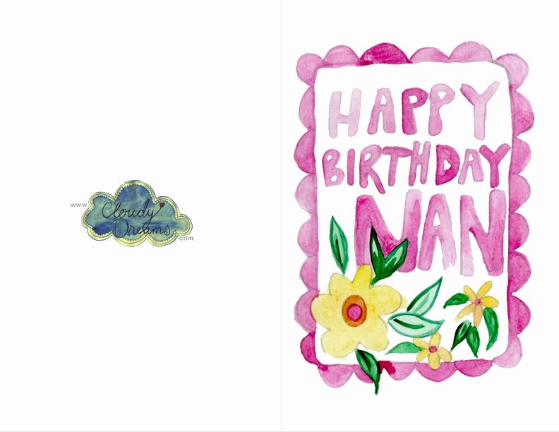 792x612 Happy Birthday Grandma Printable Card Awesome Grandma Free