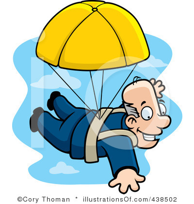 400x420 Skydiving Clipart Grandma